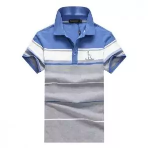 shark hommes t-shirt polo shirt summer lapel stripe crown dog embroidery gray